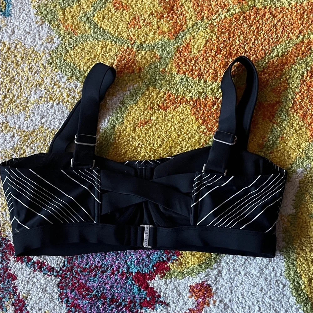 WOMENS 34 d / dd underwire chevron athleta swim top bikini bra